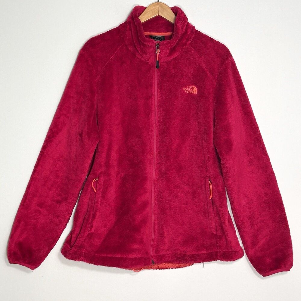 The North Face Osito Fleece Jacket Womens XL Pink Full Zip Cozy Soft